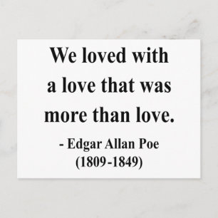Carte Postale Citation 12a d'Edgar Allen Poe