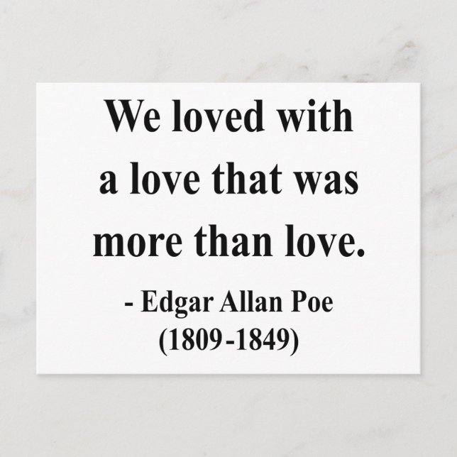 Carte Postale Citation 12a d'Edgar Allen Poe (Devant)