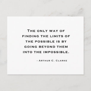 Carte Postale Citation Arthur C Clarke