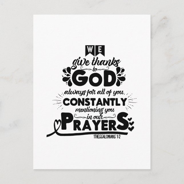 Carte Postale Citation Biblique (Devant)