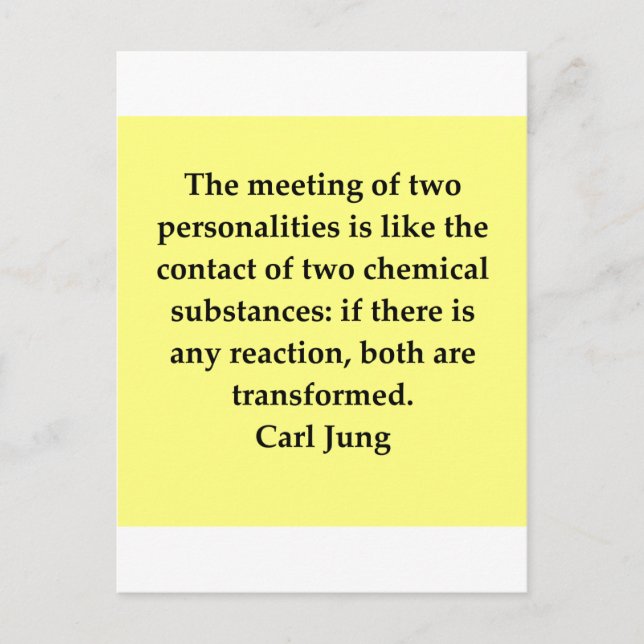 Carte Postale citation carl jung (Devant)