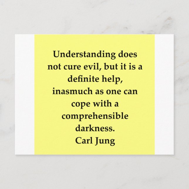 Carte Postale citation carl jung (Devant)