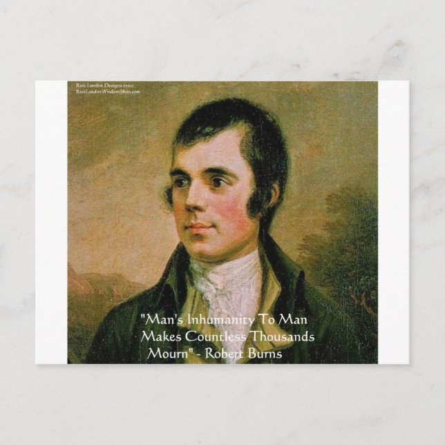 Carte Postale Citation célèbre de Robert Burns (Devant)