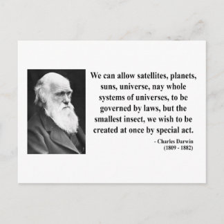 Carte Postale Citation Charles Darwin 4b
