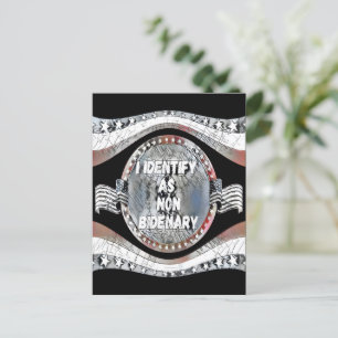 Carte Postale Citation contre Joe Biden, Je m'identifie comme no