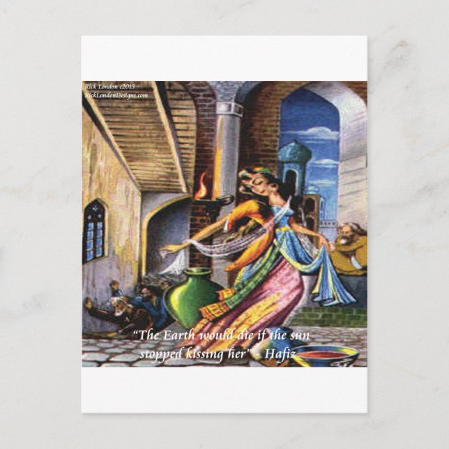 Carte Postale Citation d'amour de Hafiz (Soleil & Terre) (Devant)