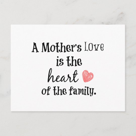 Carte Postale Citation D Amour De Maman Zazzle Fr