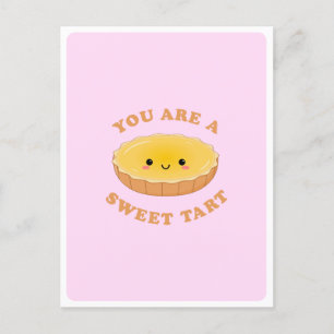 Carte Postale Citation d'amour de nourriture de tarte aux œufs m