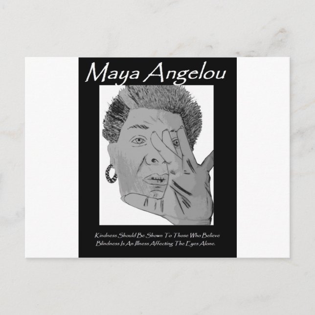 Carte Postale Citation d'Angelou pour saluer (Devant)