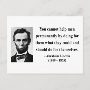 Carte Postale Citation de Abraham Lincoln 4b
