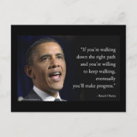 Citation de Barack Obama et "Faire des progrès" 