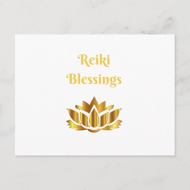 Carte Postale Citation de 'Bénédictions de Reiki' (Devant)