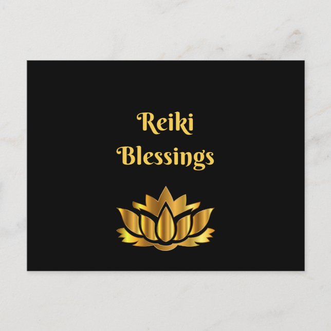 Carte Postale Citation de 'Bénédictions de Reiki' (Devant)