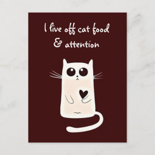 Carte Postale Citation de chats Lonely Hearts