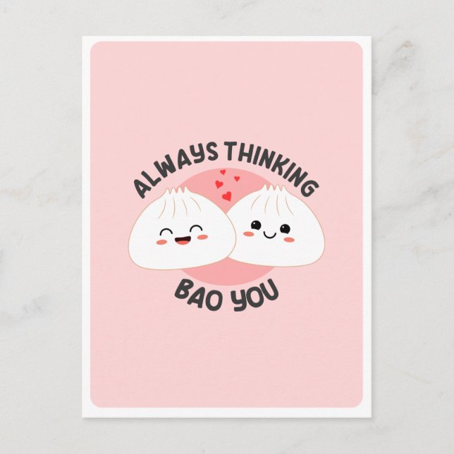 Carte Postale Citation de citation d'amour de pun de nourriture  (Devant)