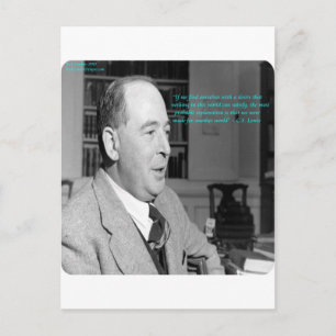 Carte Postale Citation de CS Lewis & "Autres Mondes"