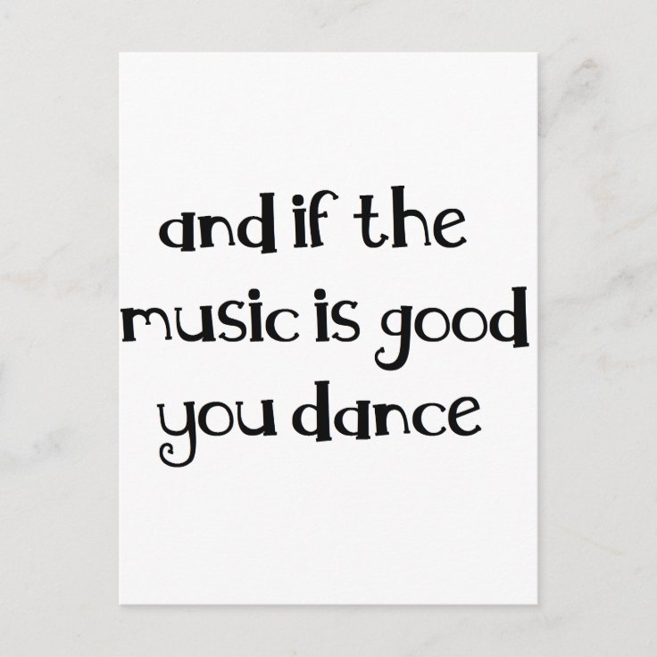 Carte Postale Citation De Danse Zazzle Fr