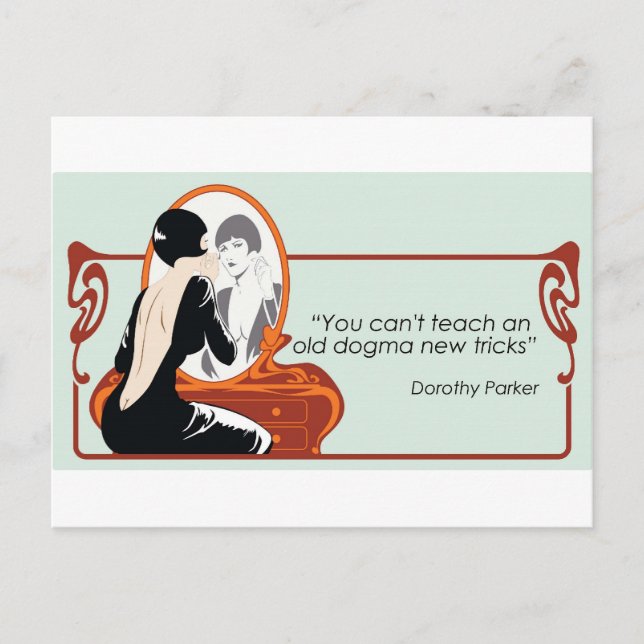 Carte Postale Citation de Dorothy Parker (Devant)