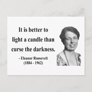 Carte Postale Citation de Eleanor Roosevelt 3b