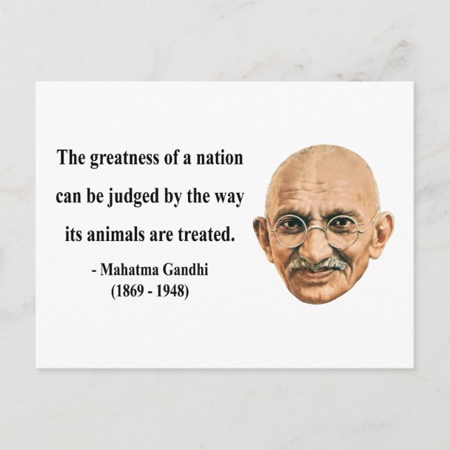Carte Postale Citation de Gandhi 2b (Devant)