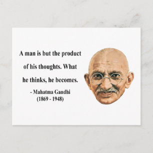 Carte Postale Citation de Gandhi 8b