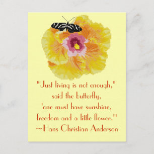 Carte Postale Citation de Hans Christian Anderson