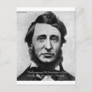 Carte Postale Citation de Henry David Thoreau