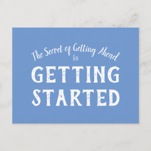 Carte Postale Citation de motivation pour le secret du succès en
