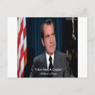 Carte Postale Citation de Nixon & Pas un Escroc