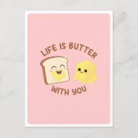 Citation de nourriture pun Kawaii Beurre Pain Amou