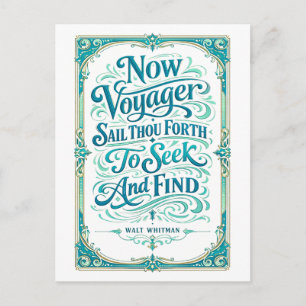Carte Postale Citation de "Now Voyager"
