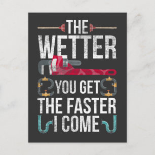 Carte Postale Citation de plomberie pour le mari et le père en p