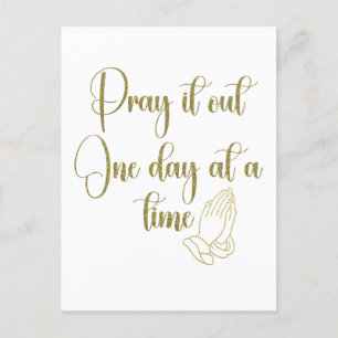 Carte Postale Citation de prière inspirante Affirmation