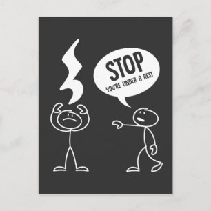 Carte Postale Citation de professeur de musique amusante Repos N