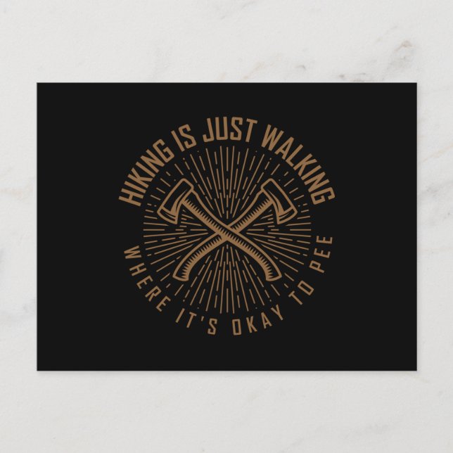 Carte Postale CITATION DE RANDONNÉE Drôle de randonnée Randonneu (Devant)