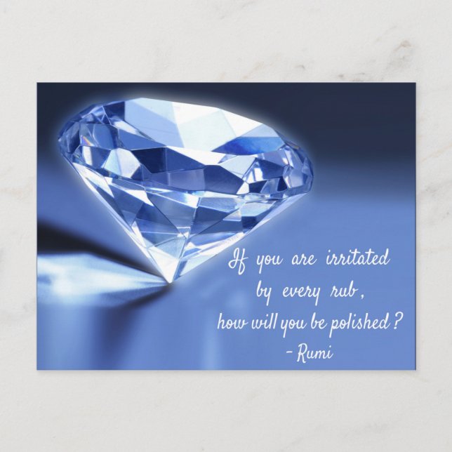 Carte Postale Citation de Rumi sur la vie. Comment serez-vous po (Devant)