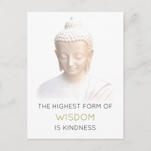 Carte Postale Citation De Sagesse Inspirationnelle Avec Bouddha
