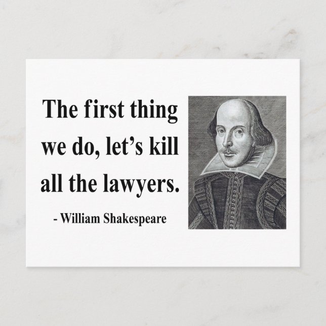 Carte Postale Citation de Shakespeare 4b (Devant)