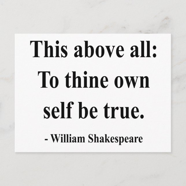 Carte Postale Citation de Shakespeare 8a (Devant)