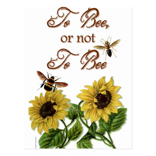 Carte Postale Citation De Shakespeare A L Abeille A Etre Drole Zazzle Fr