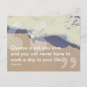 Carte Postale citation de succès confucius