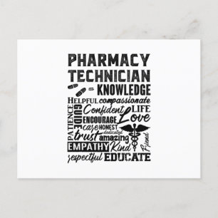 Carte Postale Citation de technicien en pharmacie Médecine Pharm
