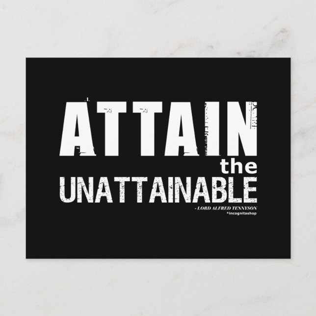 Carte Postale Citation de Tennyson (Devant)