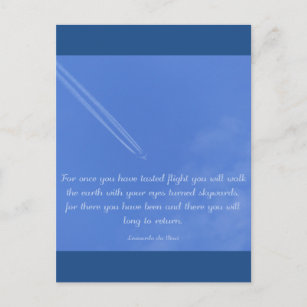 Citation Vol Cartes Postales Pas De Quantite Minimum Zazzle