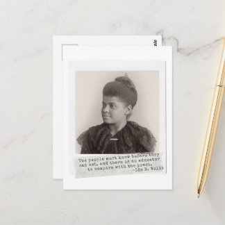 Carte Postale Citation d'Ida B. Wells - Les grandes femmes noire