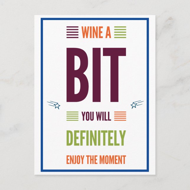 Carte Postale Citation drôle amusant Motivation Anniversaire (Devant)