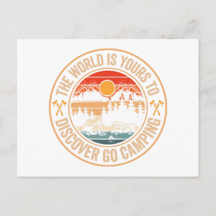 Carte Postale Citation drôle de camping-feu de camp Smores