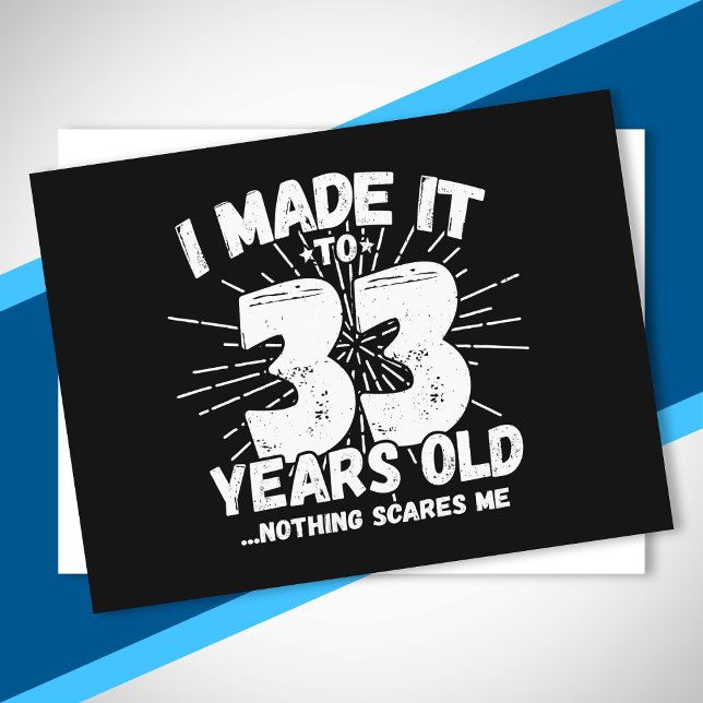 Carte Postale Citation drôle pour 33e anniversaire Sarcasme pour (Créateur téléchargé)