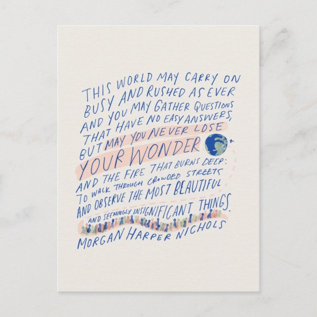 Carte Postale Citation du voyageur (Devant)