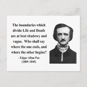 Carte Postale Citation Edgar Allen Poe 10b